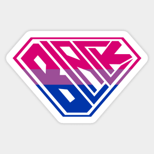 Black SuperEmpowered (Pink, Purple & Blue) Sticker